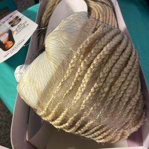 Sensationnel Braided HD Swiss Lace Wig Cloud 9 4X5 Center Part Feed In 28"